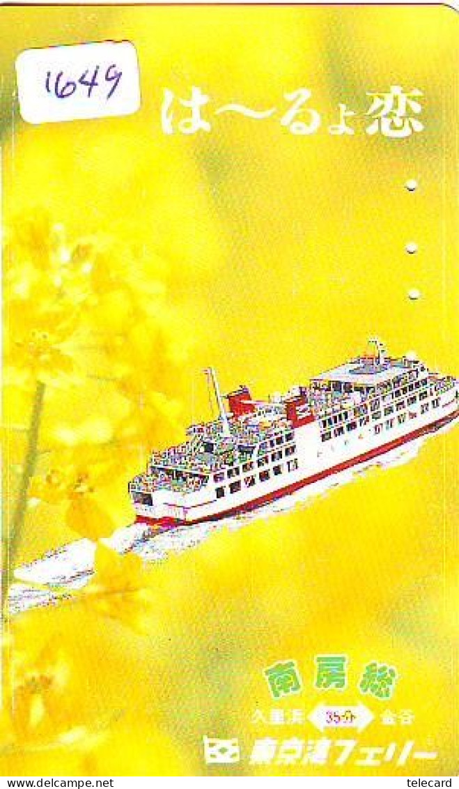 Télécarte JAPON * * BATEAU * PHONECARD JAPAN * SHIP (1649) TK *  SCHIFF * Schip * Boot * Barco - Barche