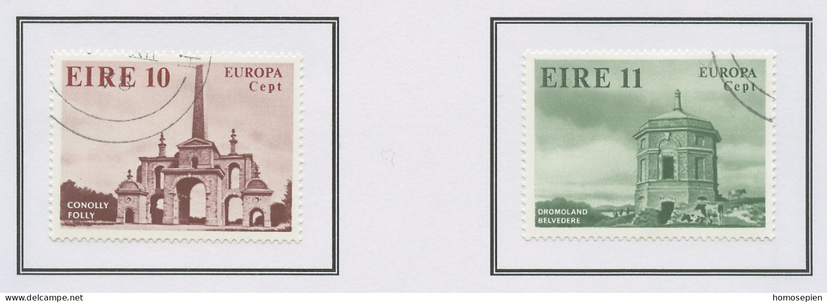 Irlande - Ireland - Irland 1978 Y&T N°394 à 395 - Michel N°391 à 392 (o) - EUROPA - Usados