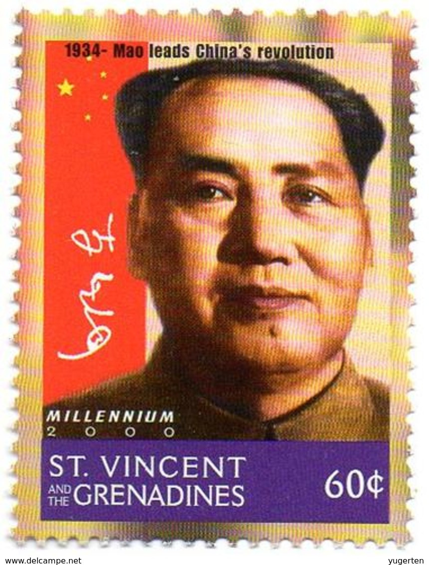 ST VINCENT 1v MNH** Mao Tse-tung Leads China's Revolution Mao Zedong - Mao Tse Toung China Communism - Mao Tse-Tung