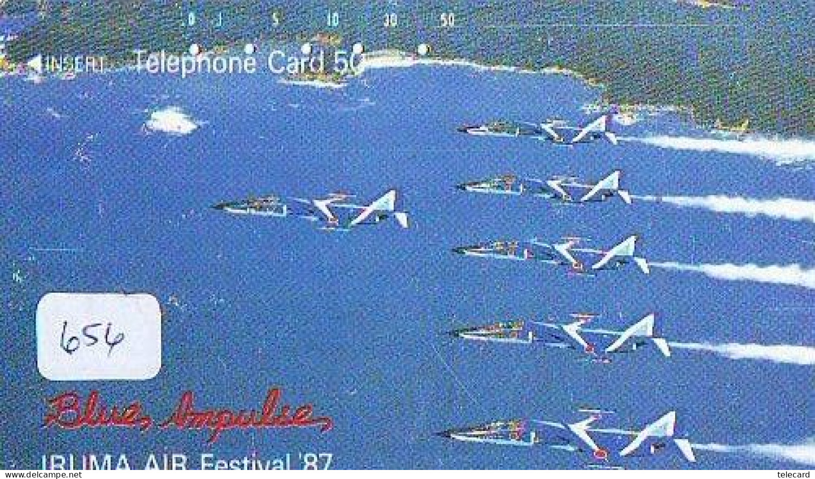 TELECARTE JAPON * MILITAIRY AVION  (656) BLUE IMPULSE * Flugzeuge * Airplane * Aeroplano * PHONECARD JAPAN * ARMEE - Armée