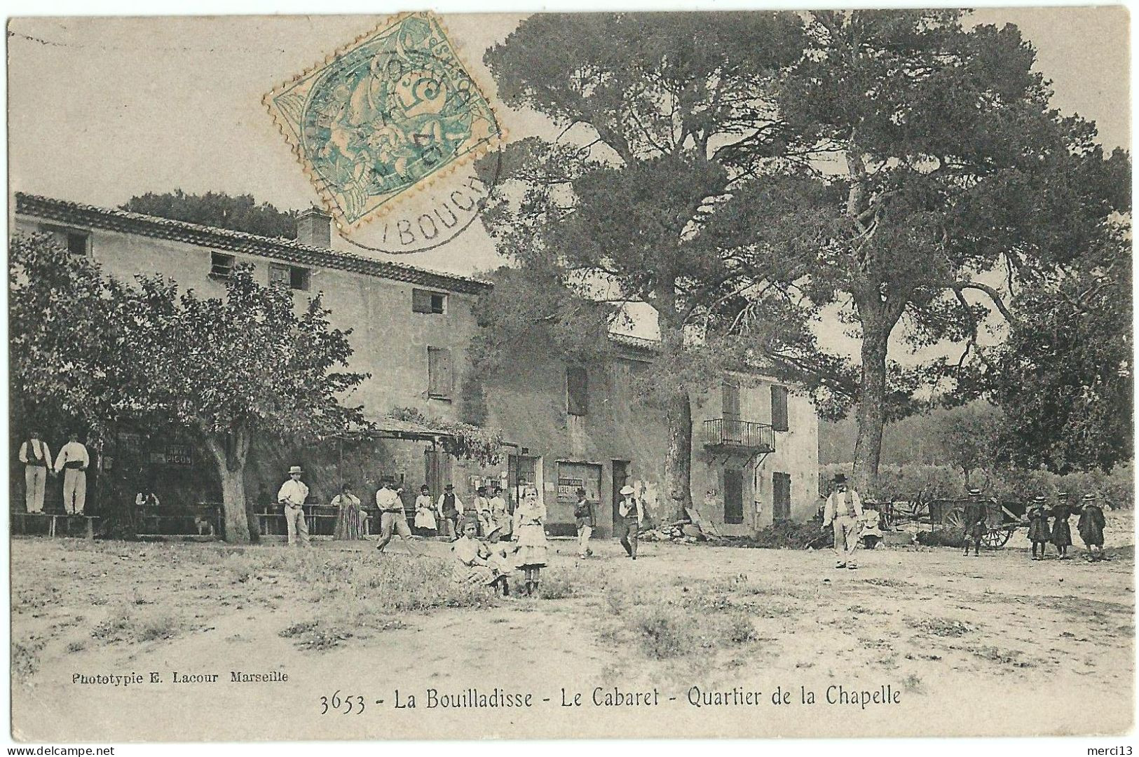 LA BOUILLADISSE (13) – Le Cabaret – Quartier De La Chapelle. Editeur Lacour, N° 3653. - La Bouilladisse