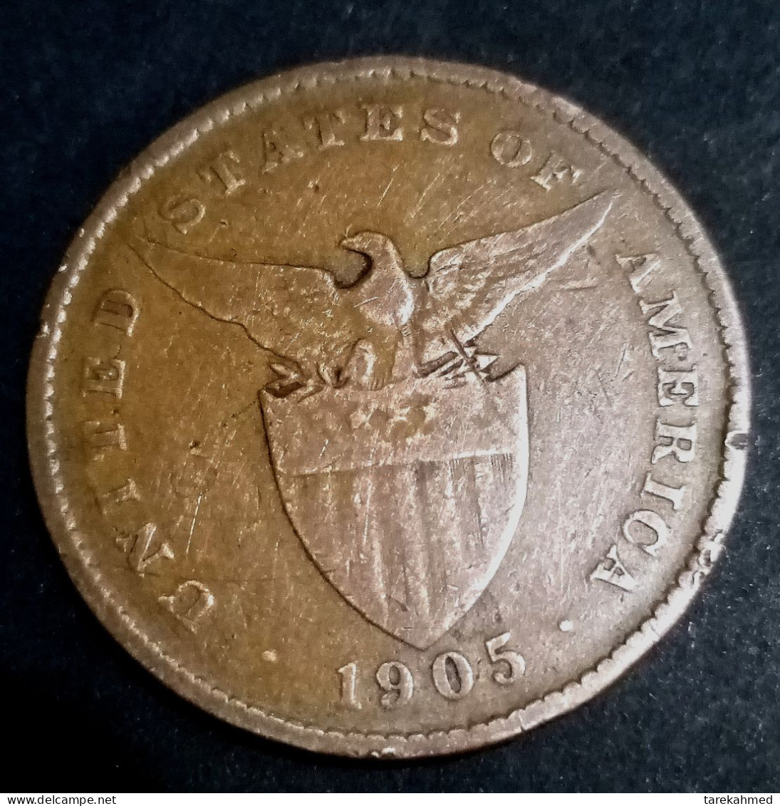 United States Of America (PHILIPPINES Issue) 1 CENTAVO 1905 (KM # 163) , AUNC , Gomaa - Philippines