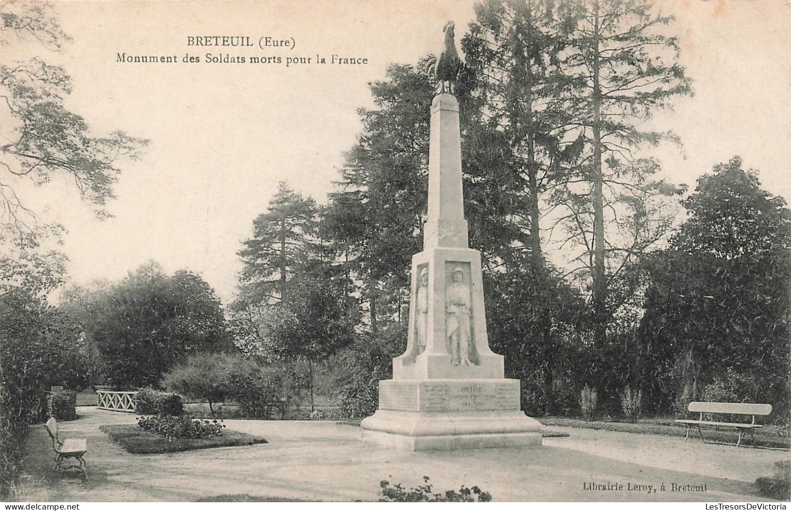 FRANCE - Breteuil - Monument Des Soldats Morts Pour La France - Carte Postale Ancienne - Breteuil