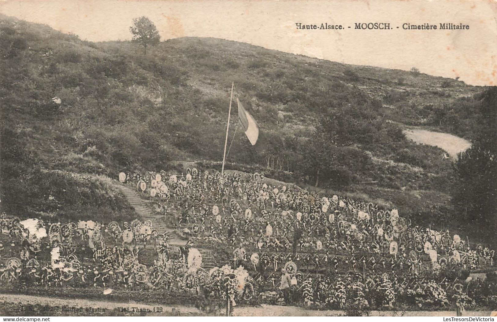 MILITARIA - Haute Alsace - Moosch - Cimetière Militaire - Carte Postale Ancienne - Cimiteri Militari