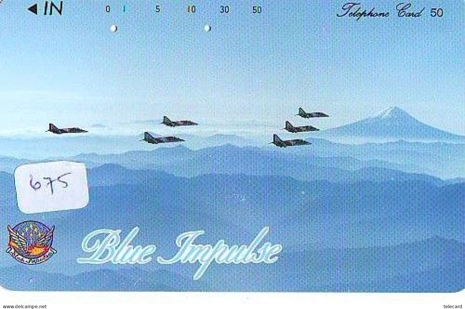 TELECARTE JAPON * 410-5232 * MILITAIRY AVION (721) Flugzeuge * Airplane * Aeroplano * PHONECARD JAPAN * ARMEE - Armee