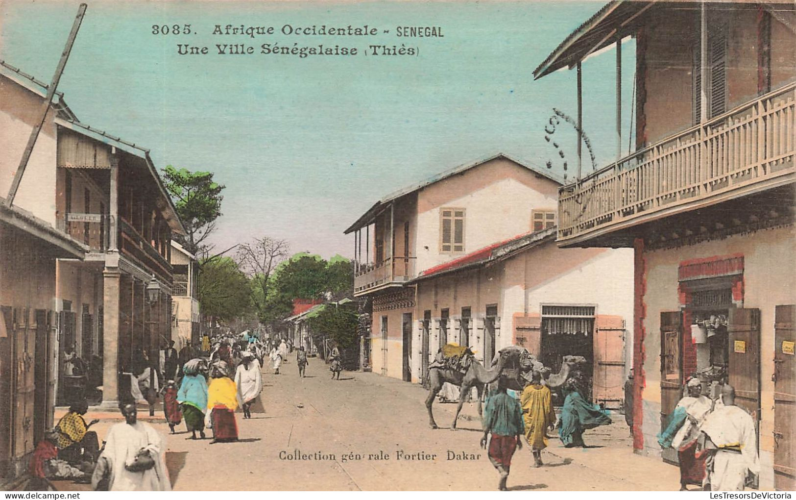 SÉNÉGAL - Une Ville Sénégalaise - Thiès - Carte Postale Ancienne - Sénégal