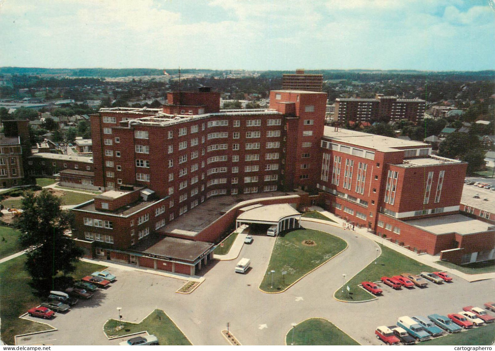 Canada Postcard Kitchener Ontario Waterloo Hospital - Kitchener