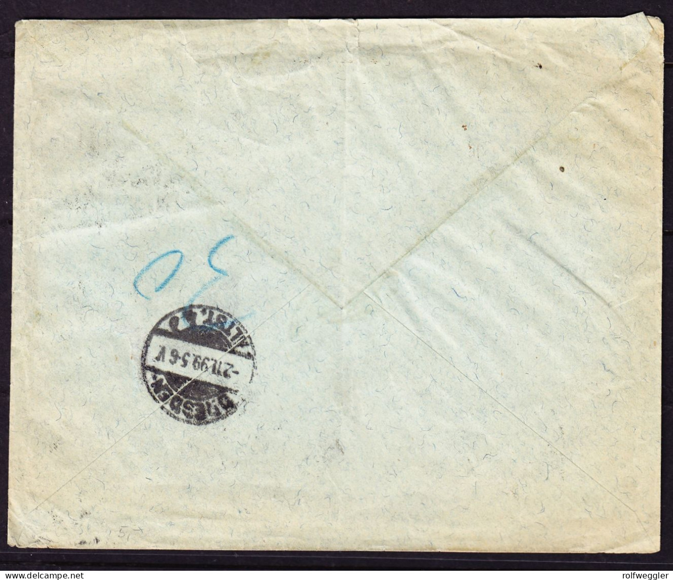1899 R-Brief Aus Moskau Nach Dresden. Oben Leicht Eingerissen - Covers & Documents