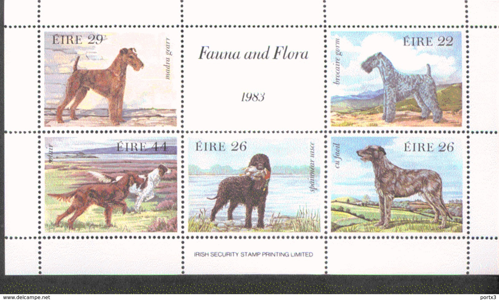 Irland Block 4 Hunde Dogs ** MNH Postfrisch Neuf - Blocs-feuillets