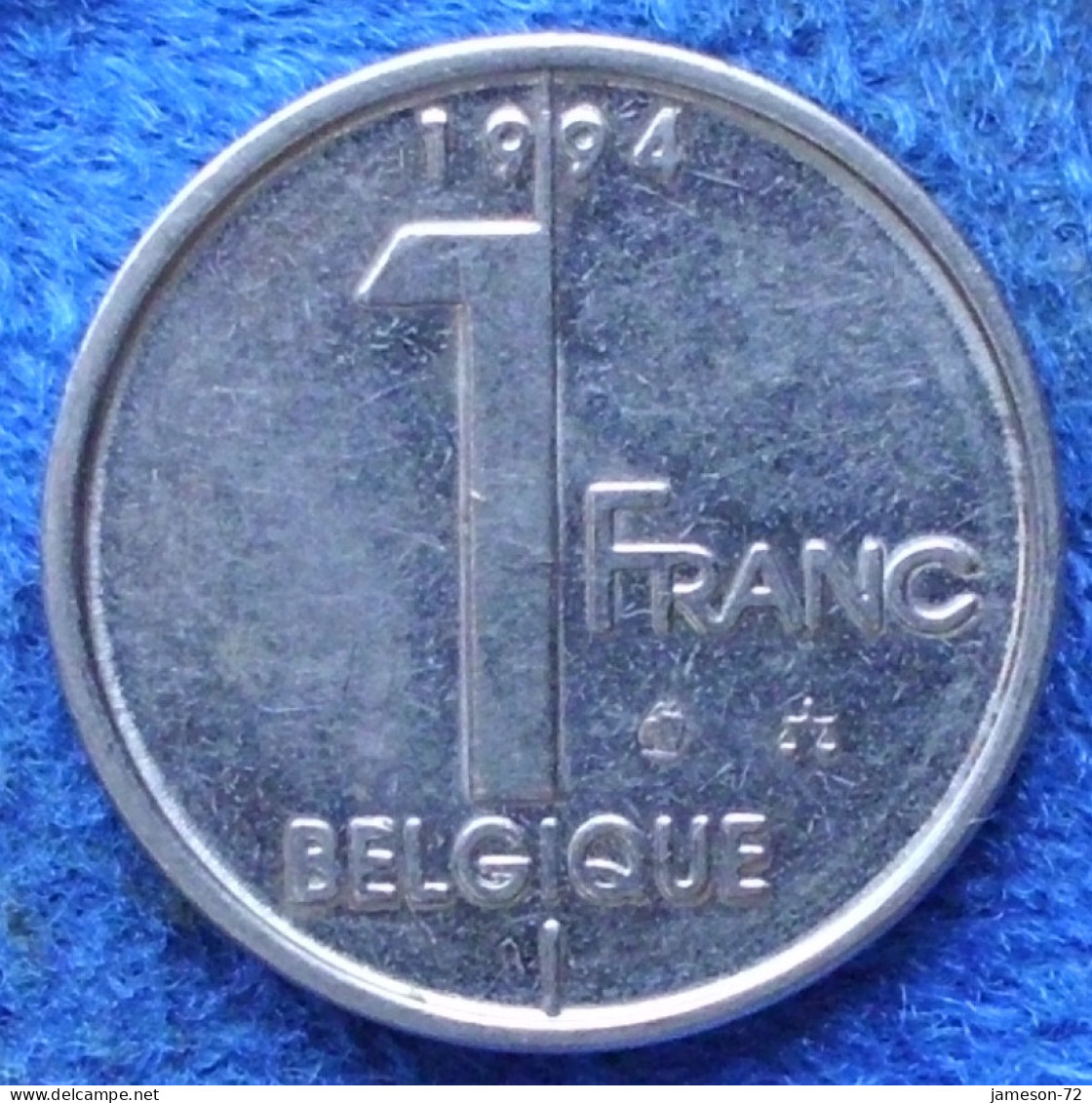 BELGIUM - 1 Franc 1994 French KM# 187 Albert II (1993-2002) - Edelweiss Coins - 1 Frank