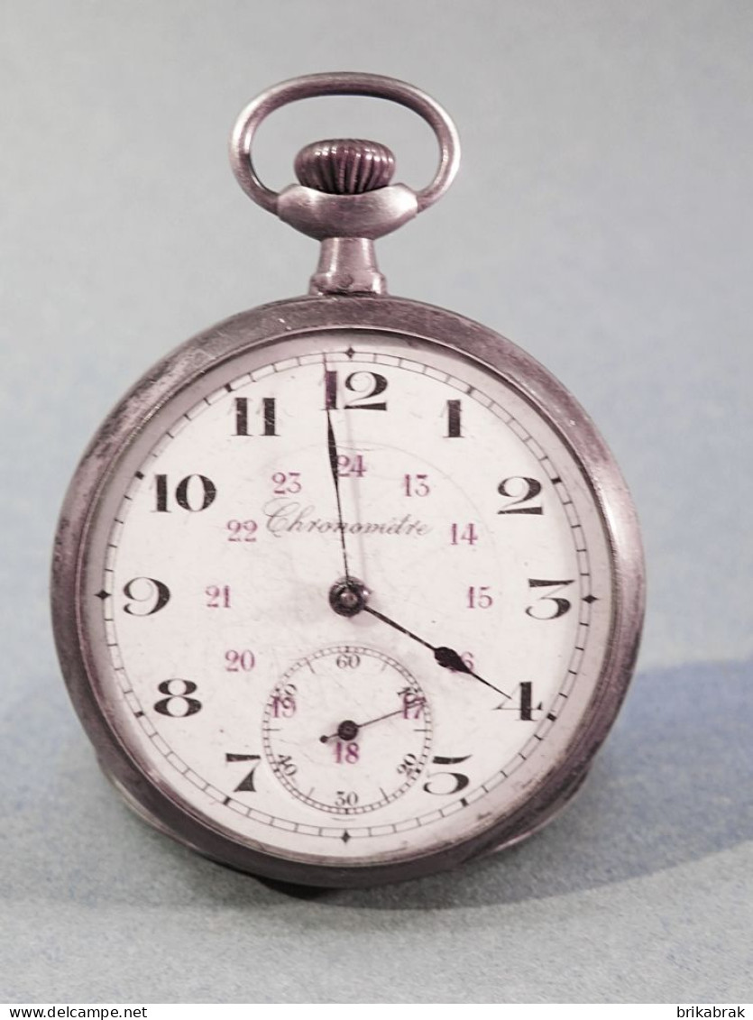 * MONTRE GOUSSET CHRONOMETRE EN ARGENT - Horlogerie Bijouterie - Watches: Bracket
