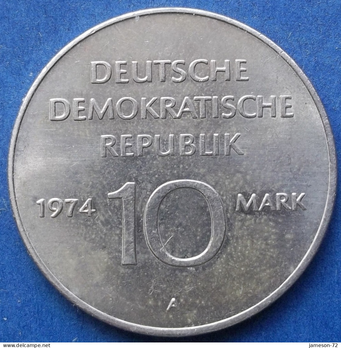 DDR · GDR - 10 Mark 1974 A "25th Anniversary GDR" KM# 50 German Democratic Republic (1948-1990) - Edelweiss Coins - 10 Marchi