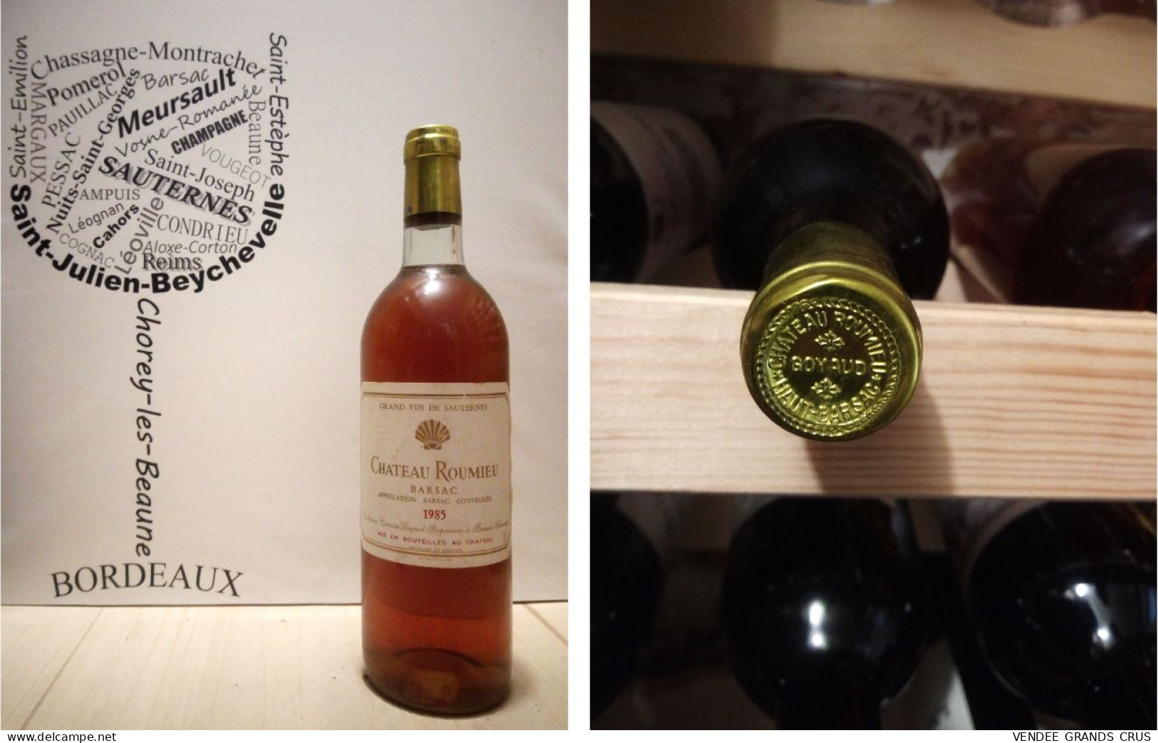 5 + 1 OFFERTE - Château Roumieu 1985 - X6 - Barsac - 6 X 75 Cl - Liquoreux - Vino