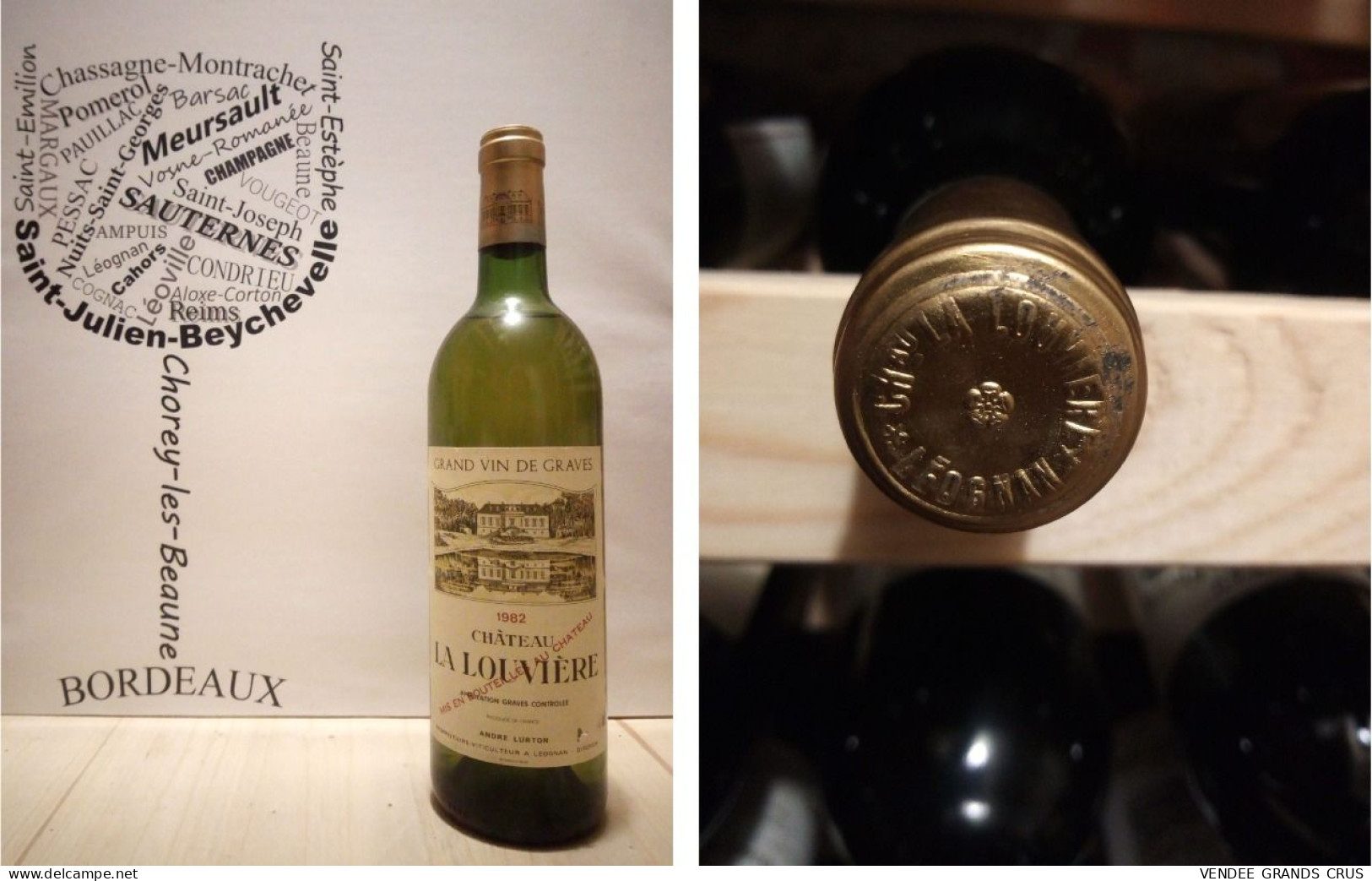 5 + 1 OFFERTE - Château La Louvière 1982 - X6 - Pessac-Léognan - 6 X 75 Cl - Blanc - Wine