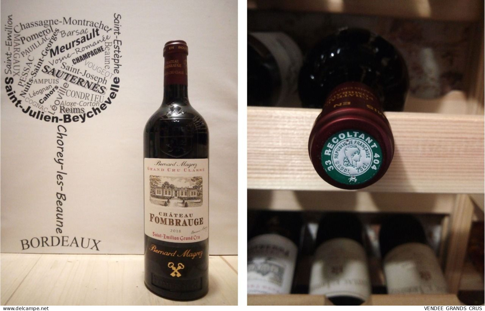 8 + 1 OFFERTE - Château Fombrauge 2018 - X9 - Saint-Emilion Grand Cru - Grand Cru Classé - 9 X 75 Cl - Rouge - Vin