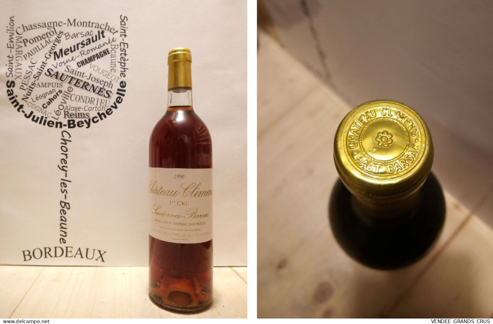 5 + 1 OFFERTE - Château Climens 1990 - X6 - Sauternes - 1er Grand Cru Classé - 6 X 75 Cl - Liquoreux - Wine