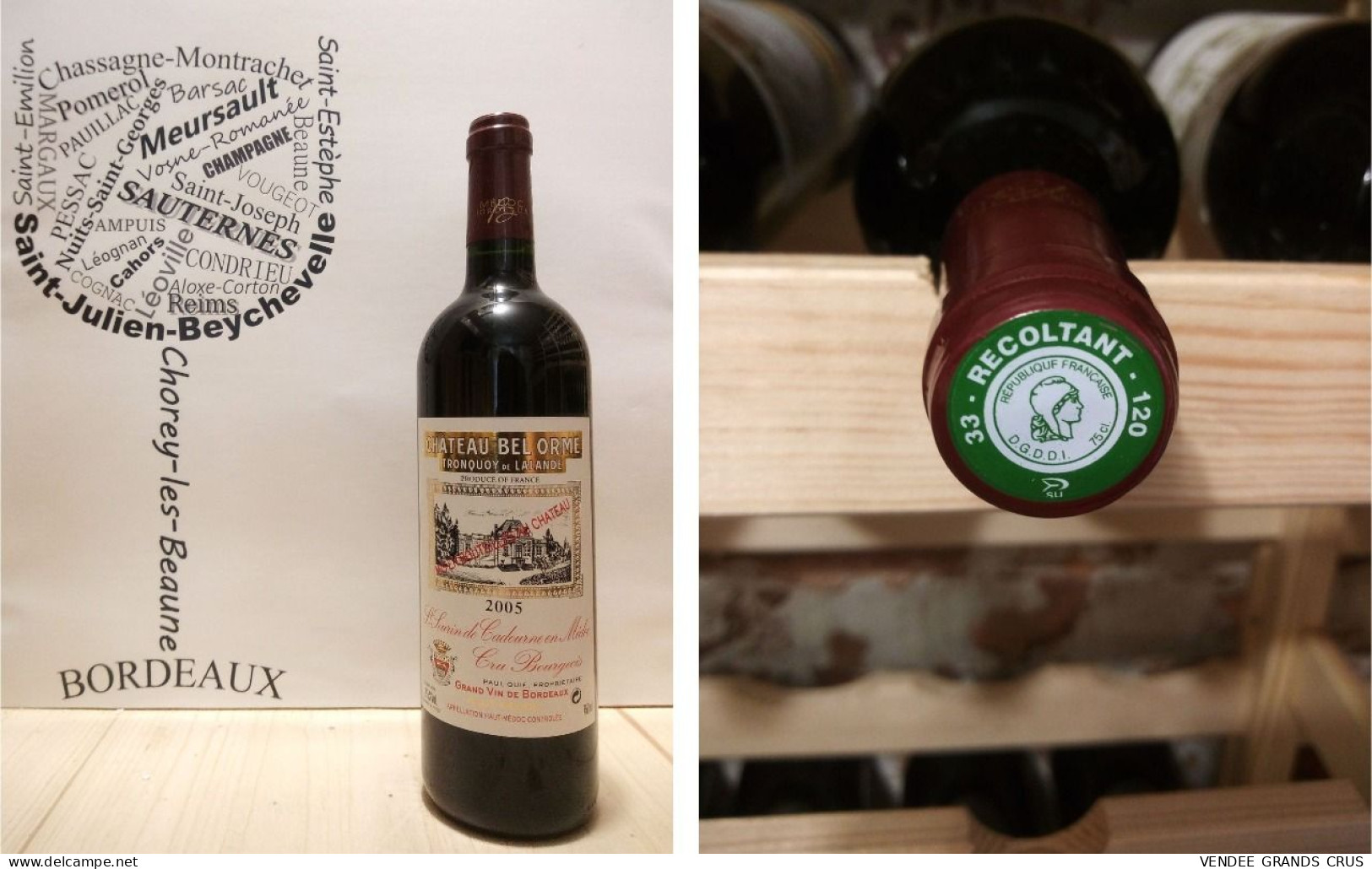 5 + 1 OFFERTE - Château Bel Orme Tronquoy De Lalande 2005 - X6 - Haut-Médoc - Cru Bourgeois - 6 X 75 Cl - Rouge - Wijn