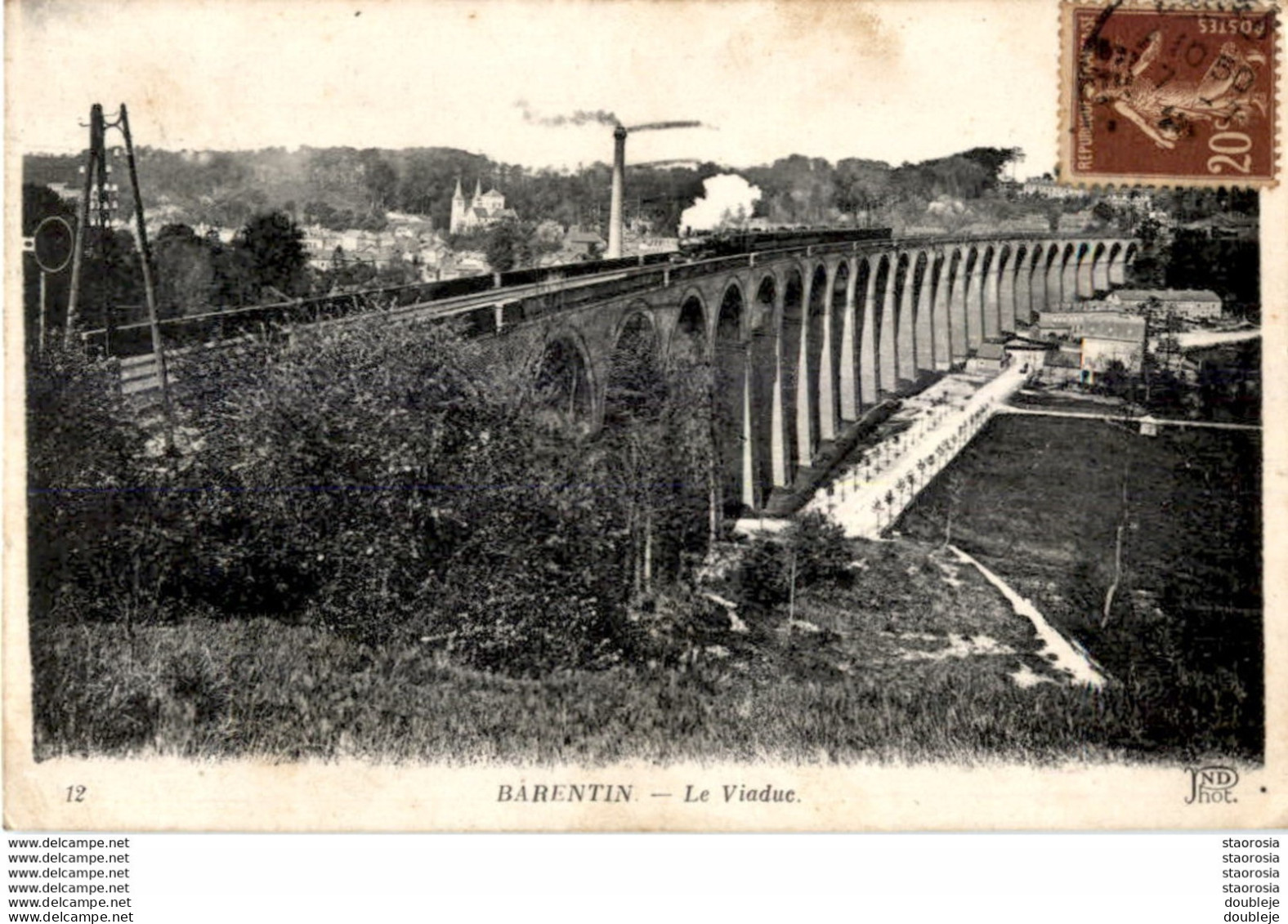 D76  BARENTIN  Le Viaduc  ................ ( Avec Train ) - Barentin