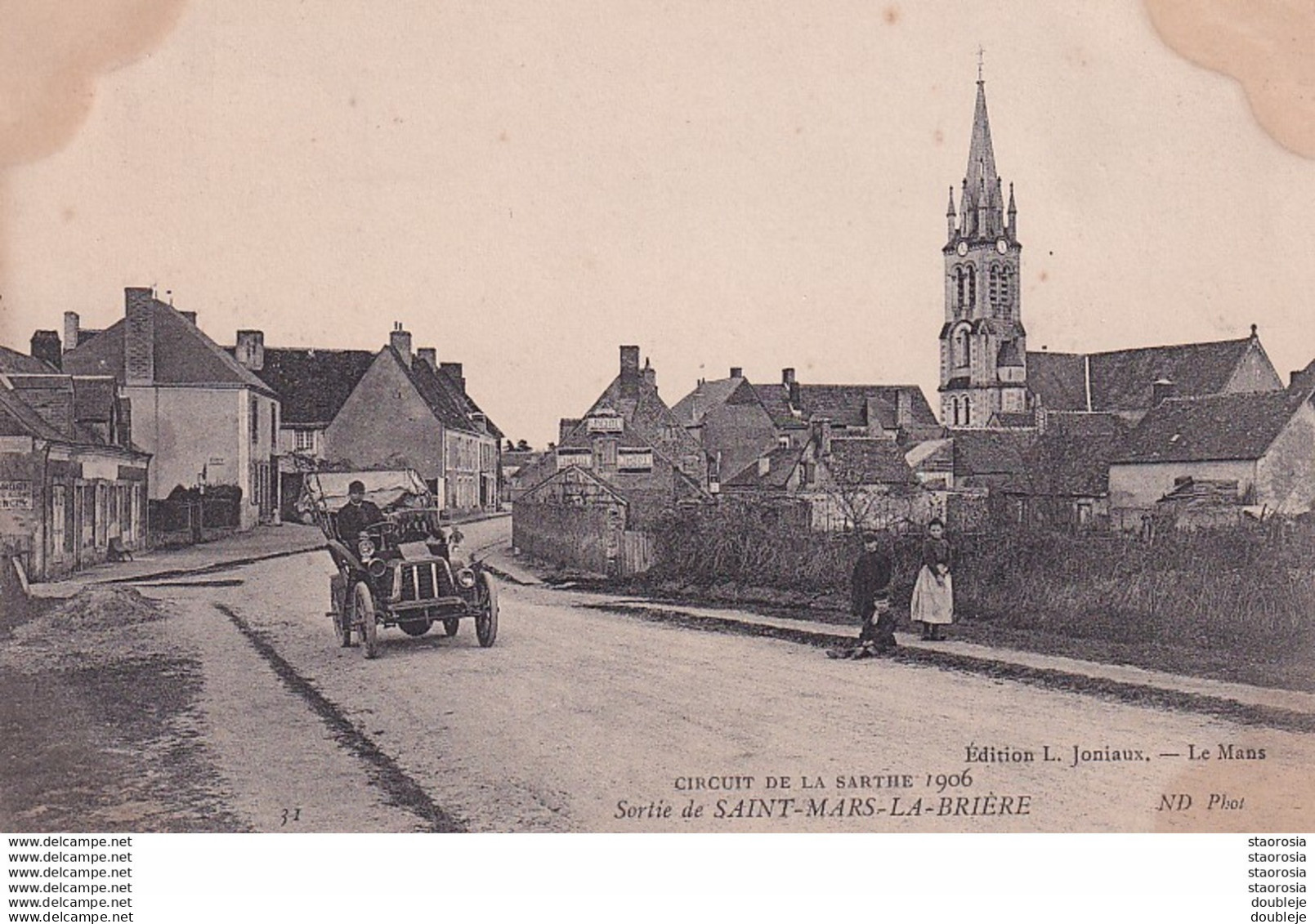 D72  Circuit De La Sarthe 1906 Sortie De SAINT MARS LA BRIÈRE - Montfort Le Gesnois