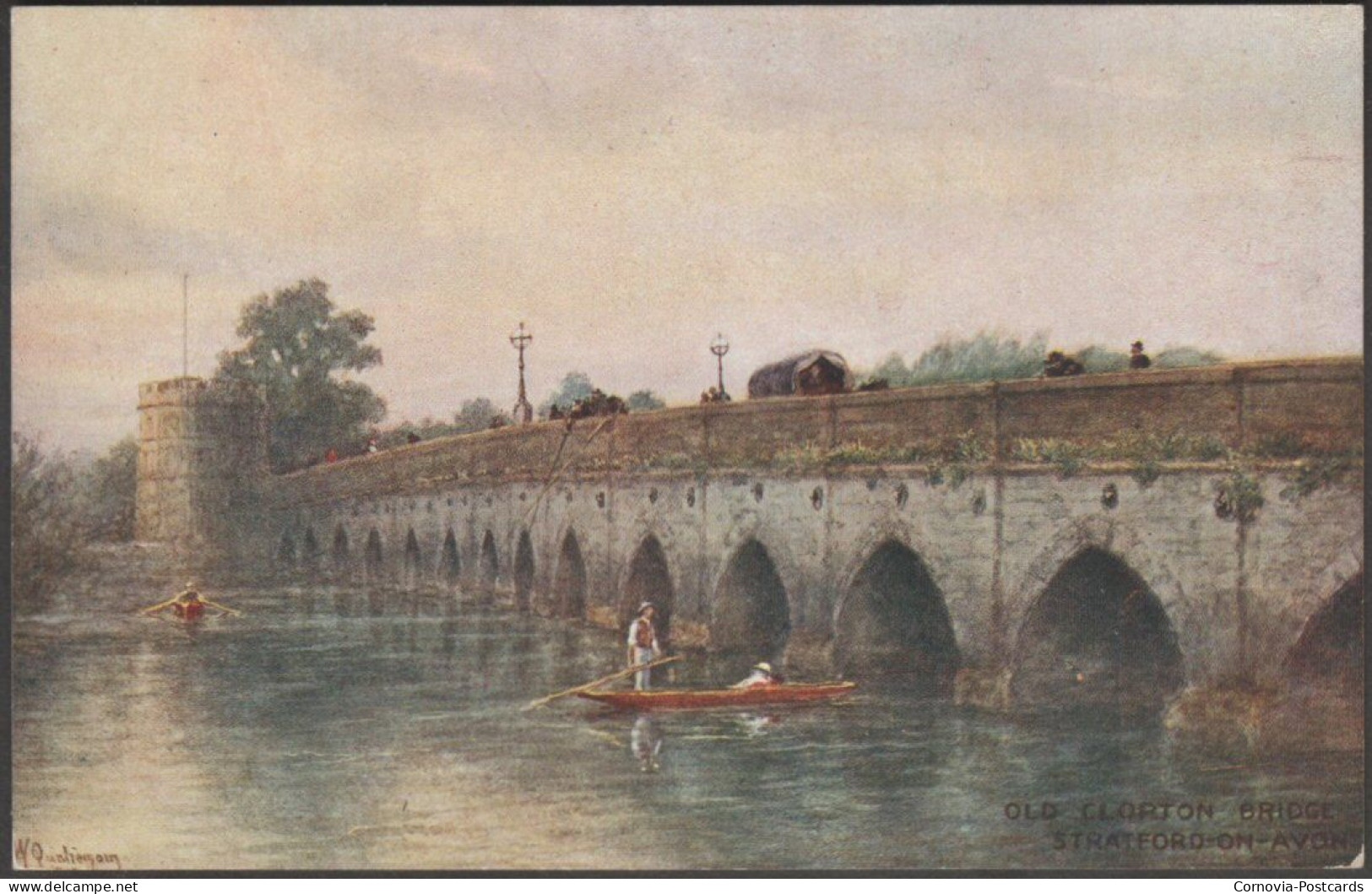 Old Clopton Bridge, Stratford-on-Avon, C.1910s - Salmon Postcard - Stratford Upon Avon