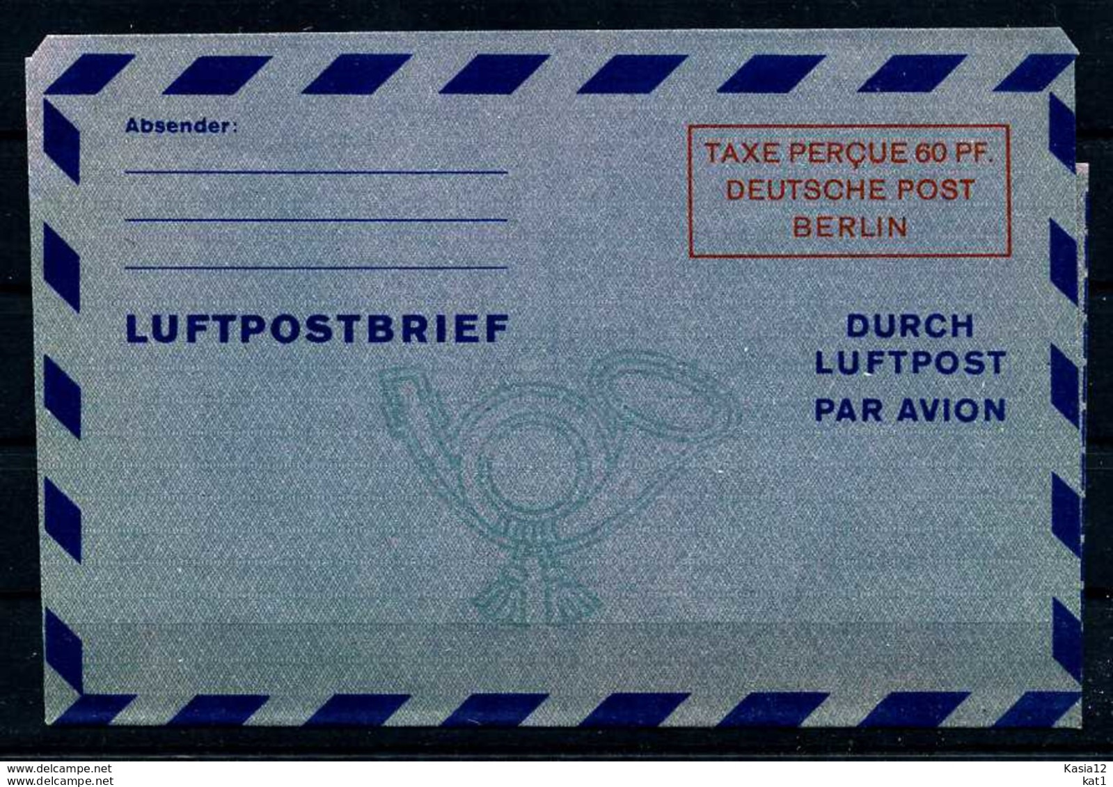 Z23023)Berlin Luftpostfaltbrief LF 2 Ungebraucht - Postales - Nuevos