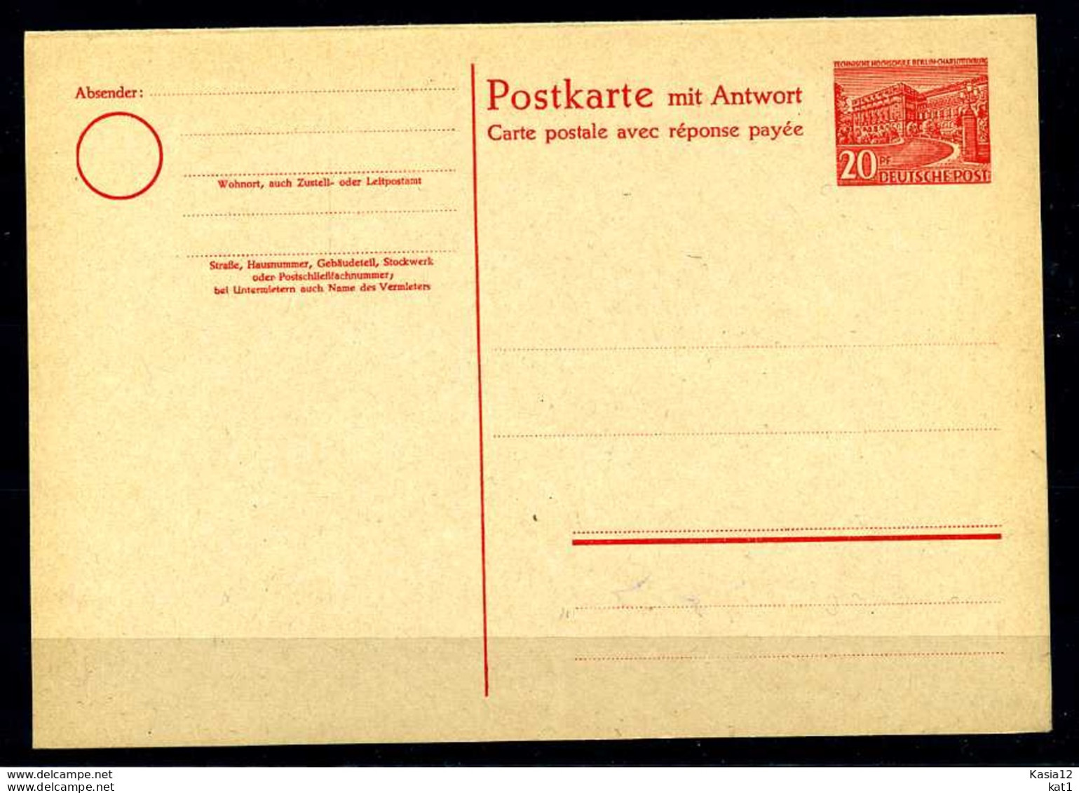 Z23082)Berlin GA P 9 Ungebraucht - Postales - Nuevos