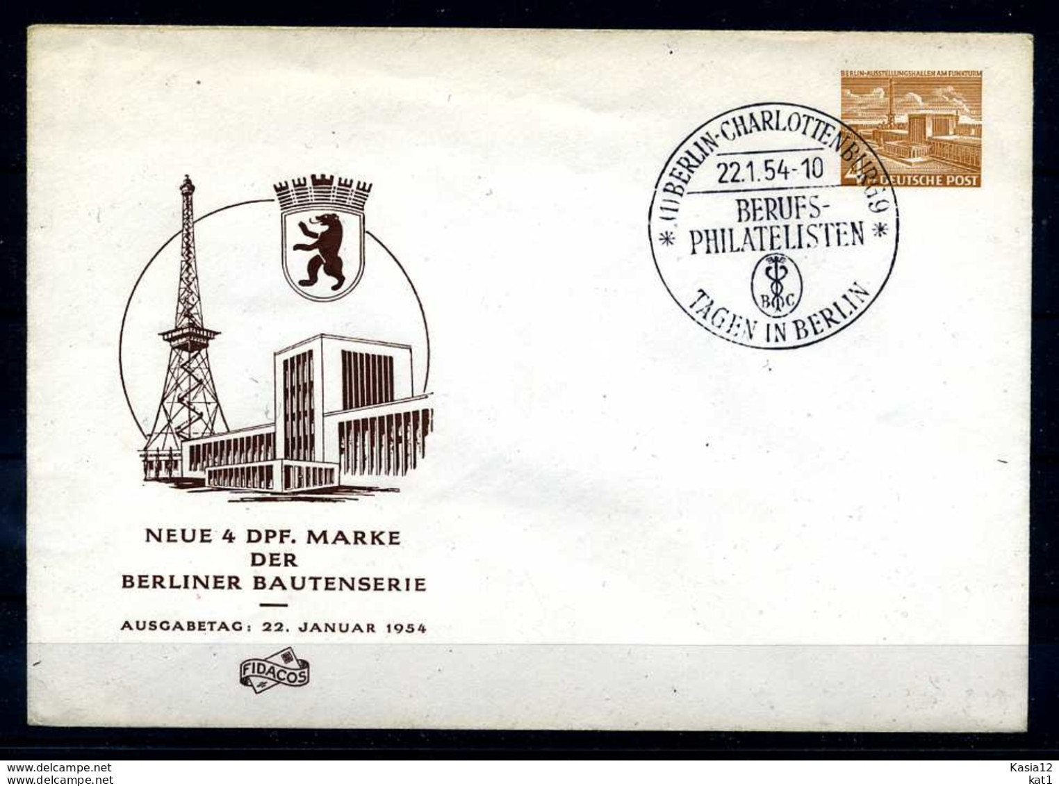 Z28624)Berlin Bauten Privat-GA - Postales Privados - Usados