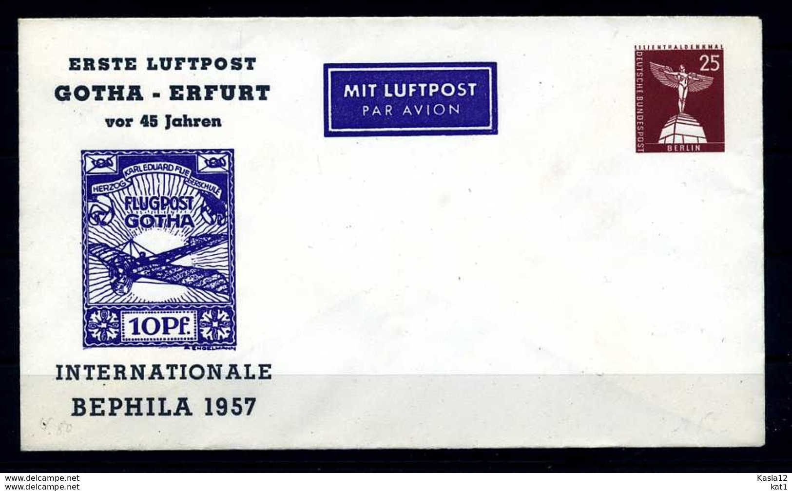 Z28657)Berlin Bauten Privat-GA - Private Covers - Mint