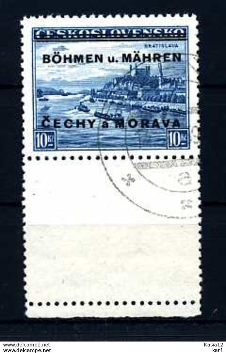 Z34440)B&M 19 Leerfeld Gest., Gepr. Gilbert - Used Stamps