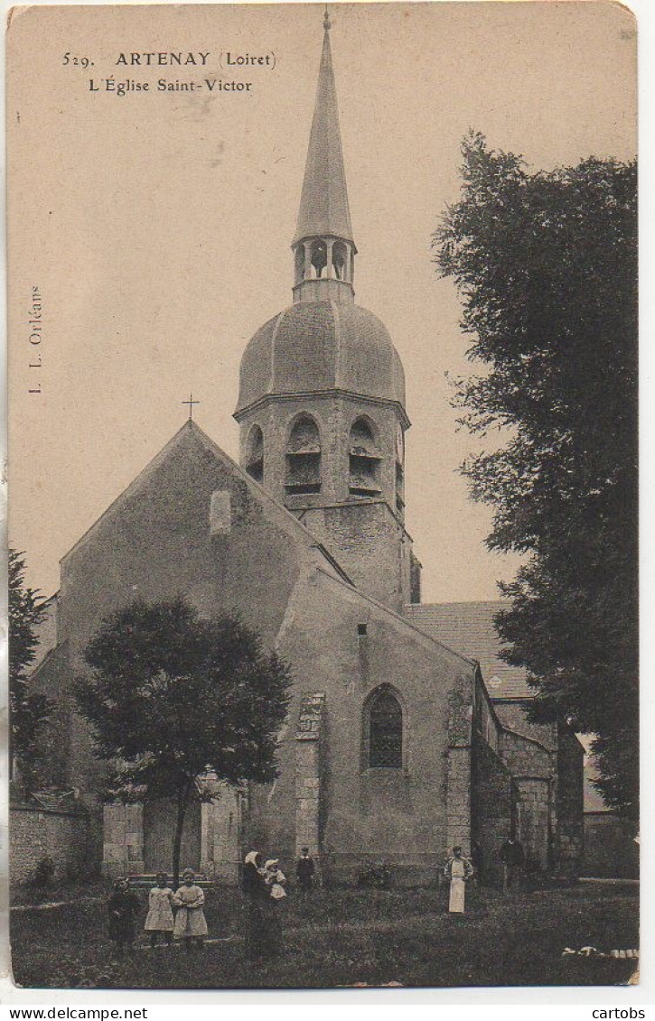 45 ARTENAY  L'Eglise Saint-Victor - Artenay