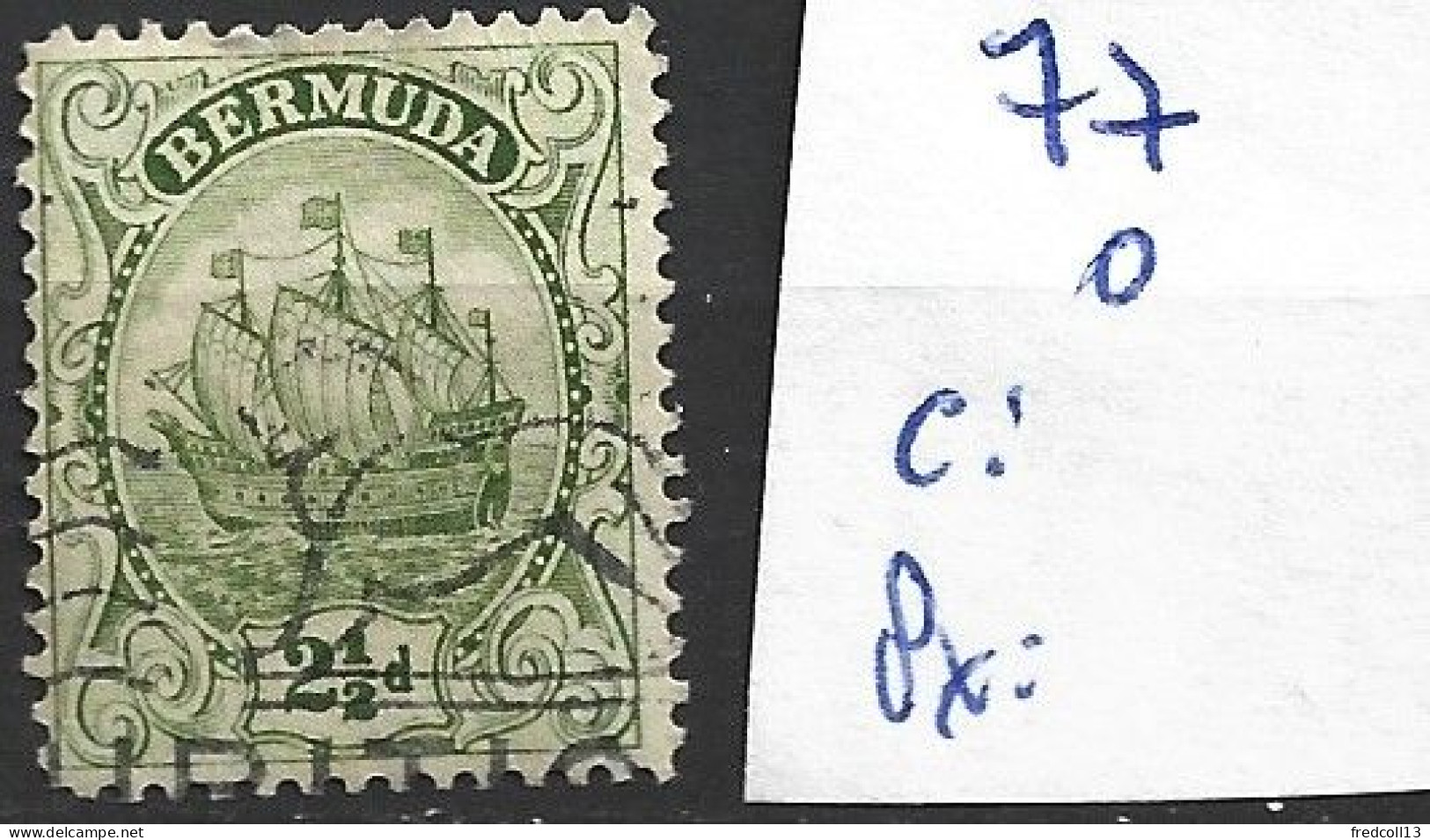 BERMUDES 77 Oblitéré Côte 3 € - Bermuda