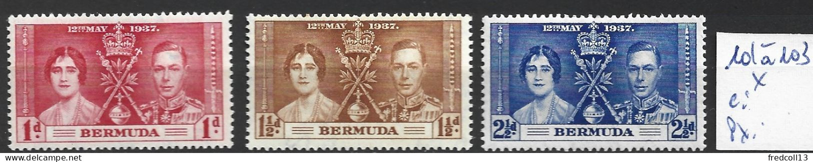 BERMUDES 101 à 103 * Côte 3 € - Bermuda