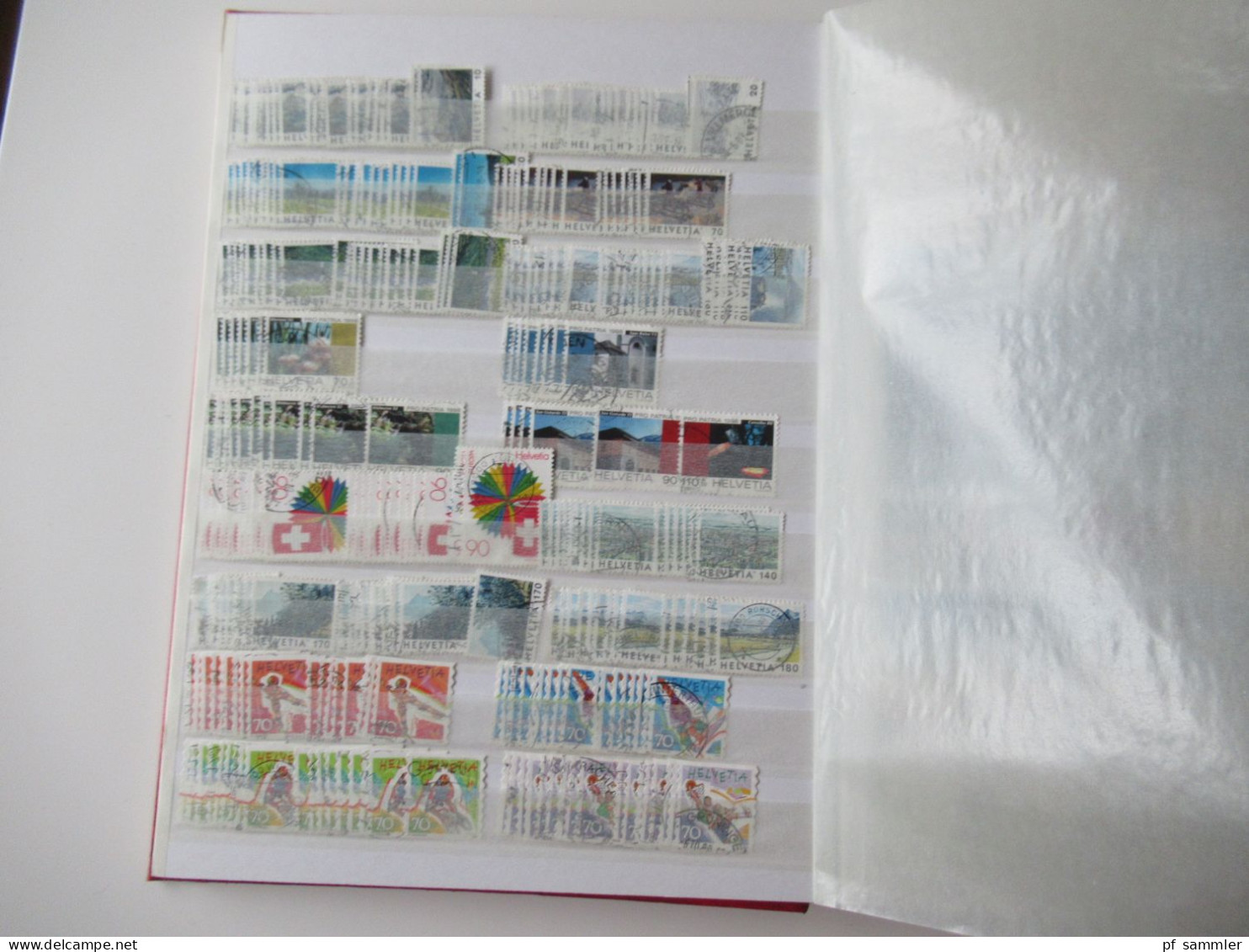 Sammlung / interessantes Album / Lagerbuch Europa Schweiz 1995 - 2011 tausende gestempelte Marken  / Fundgrube!