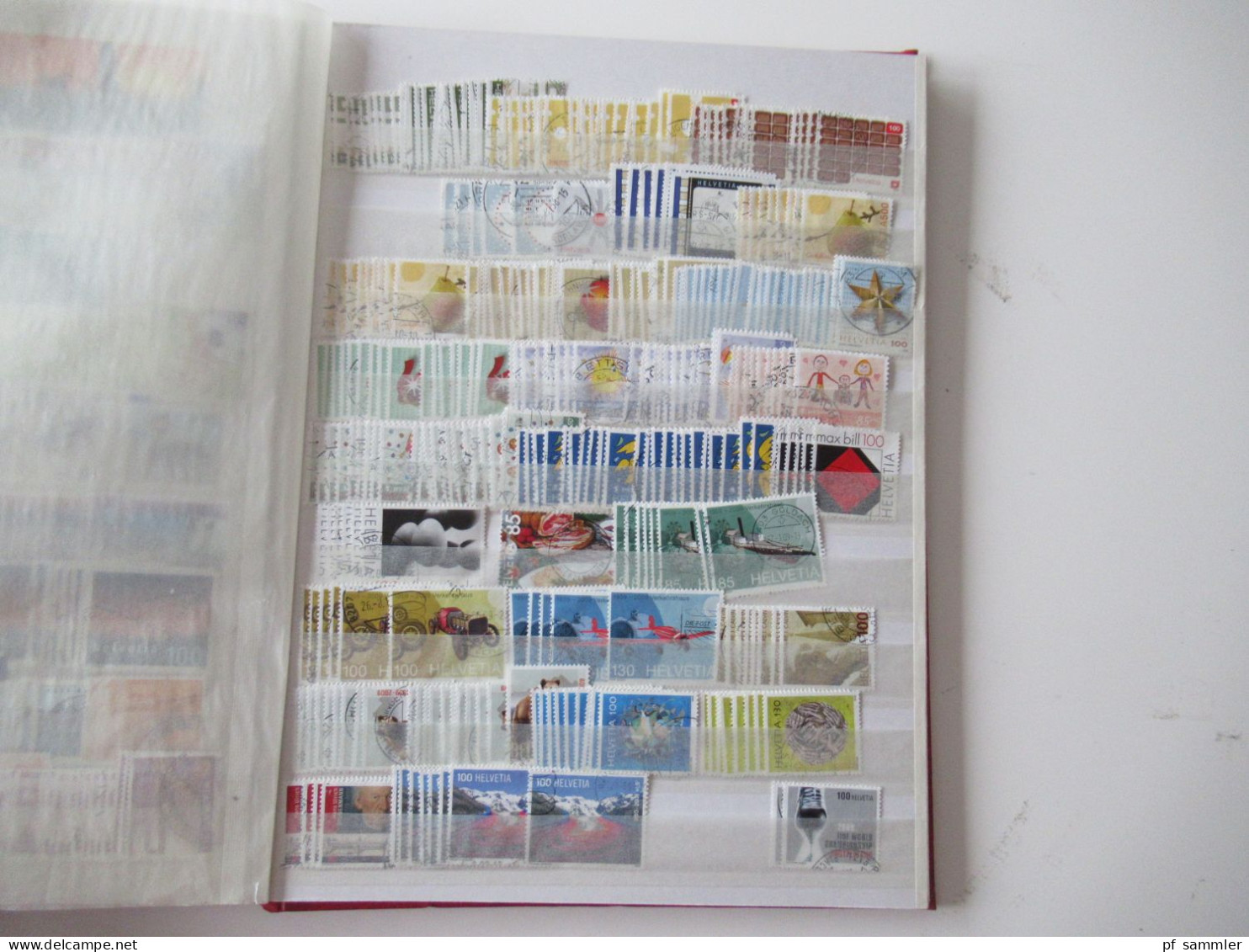 Sammlung / interessantes Album / Lagerbuch Europa Schweiz 1995 - 2011 tausende gestempelte Marken  / Fundgrube!