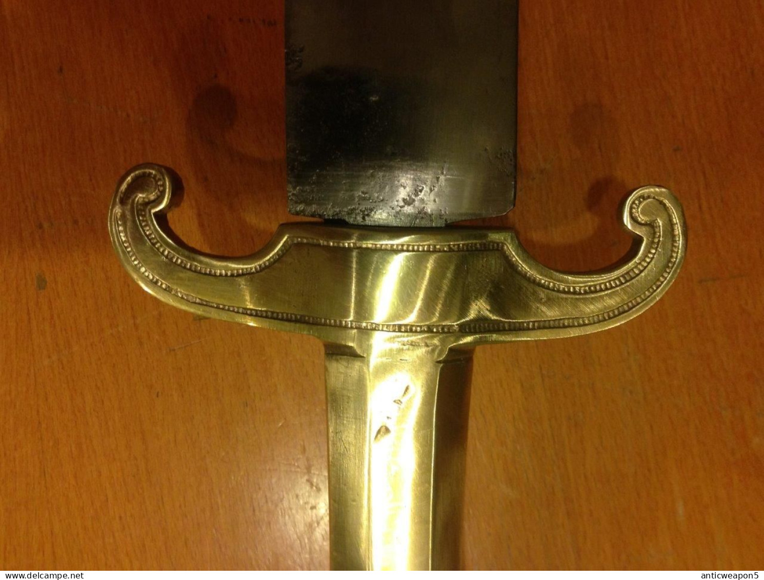 Épée avec une poignée en forme de tête de coq. France. Vers 1800. (T350) Taille de la poignée 19 cm. Longueur totale 63