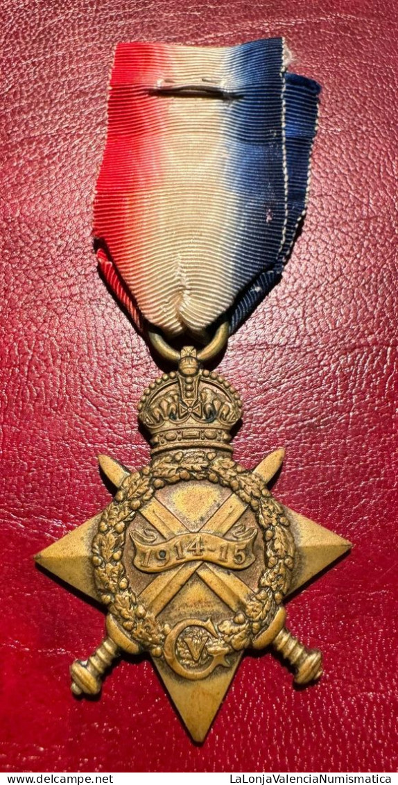 Inglaterra Medalla Estrella De La 1º Guerra Mundial - Autres & Non Classés