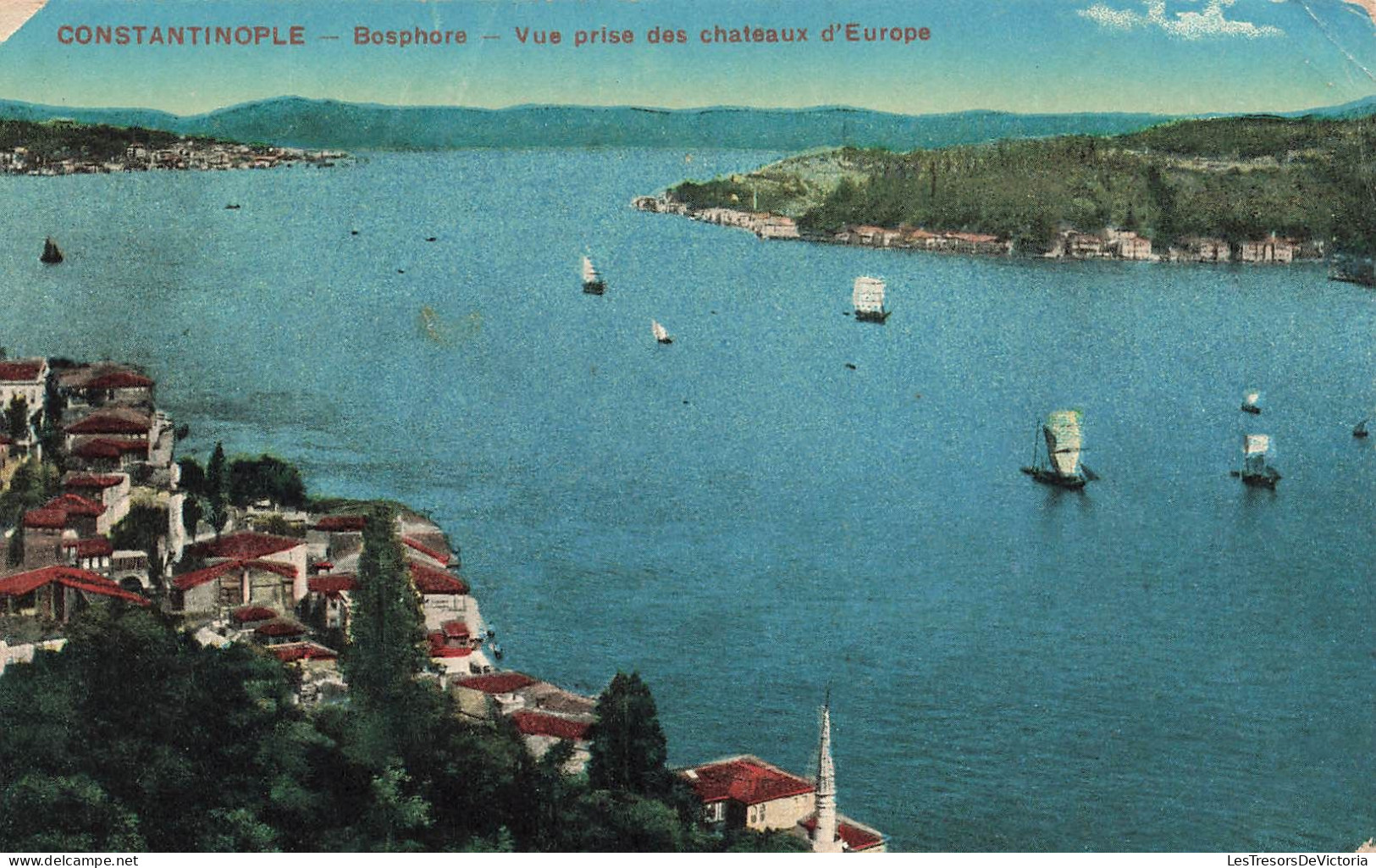 TURQUIE - Constantinople - Bosphore - Vue Prise Des Châteaux D'Europe - Colorisé - Carte Postale Ancienne - Turkey