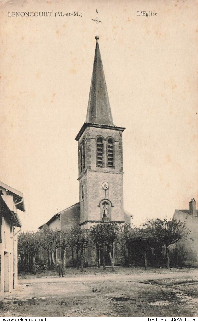 FRANCE - Lenoncourt - Vue Générale De L'église - Carte Postale Ancienne - Other & Unclassified