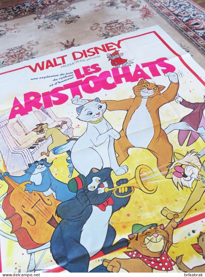 + AFFICHE DE CINEMA FILM LES ARISTAUCHATS - Walt Disney Dessin Animé Animation