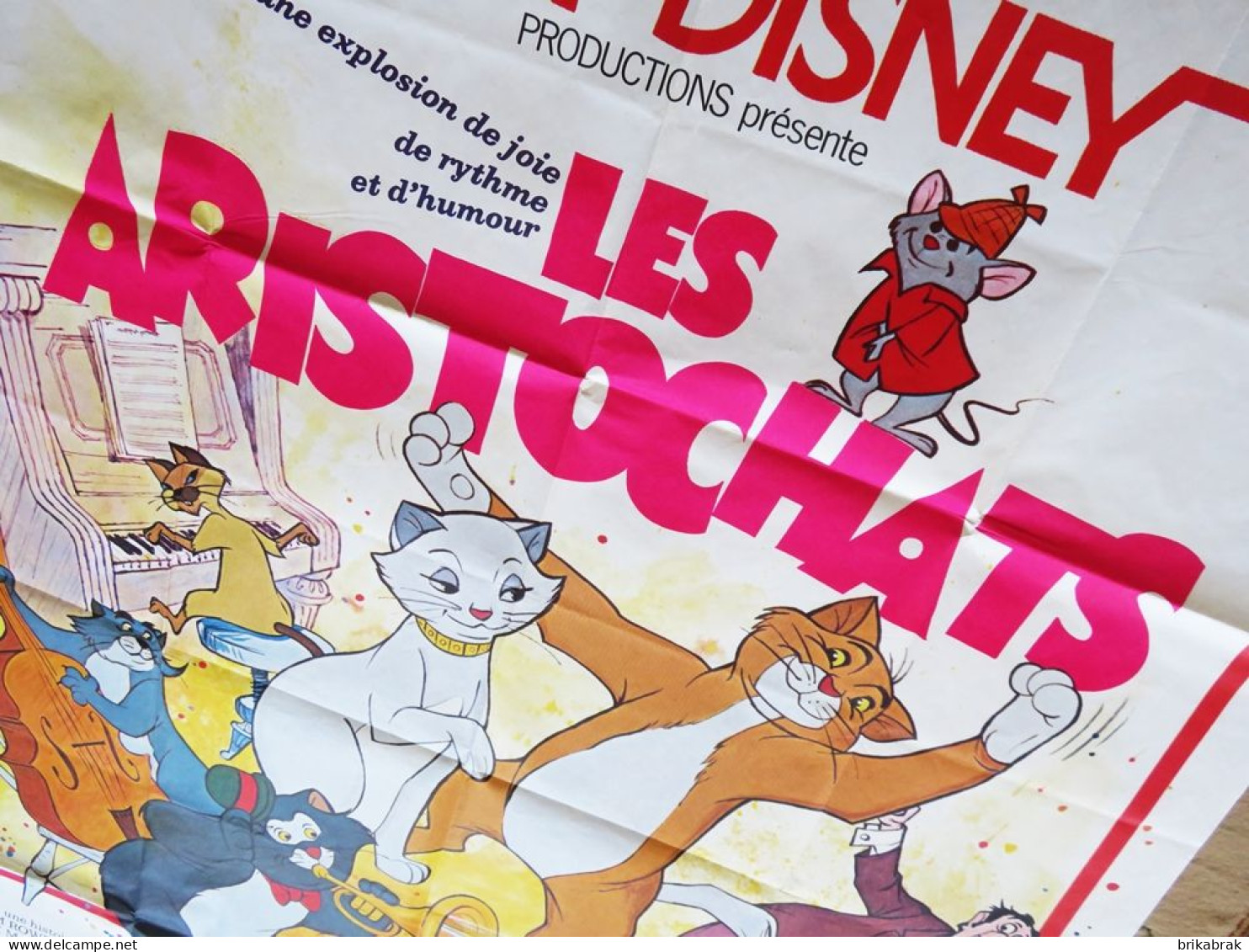 + AFFICHE DE CINEMA FILM LES ARISTAUCHATS - Walt Disney Dessin Animé Animation