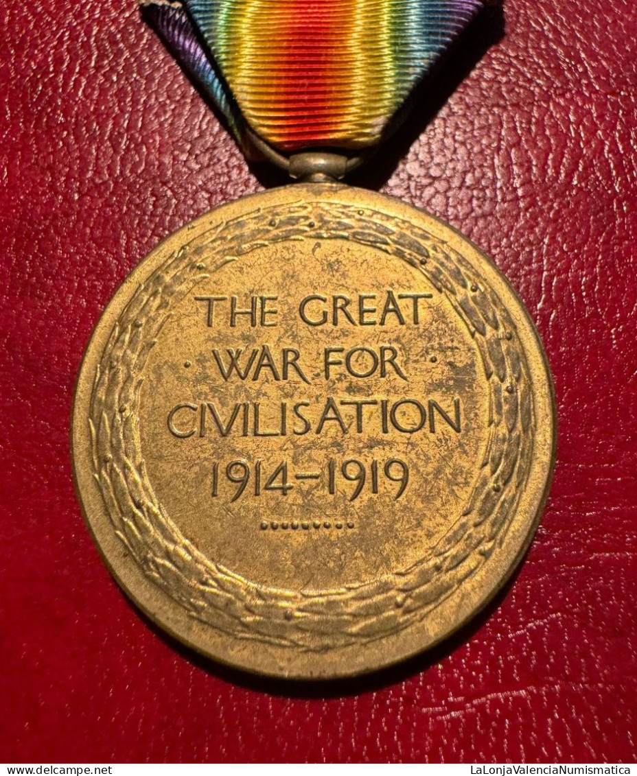 Inglaterra Medalla 1º Guerra Mundial Interaliada 1914-1919 - Otros & Sin Clasificación