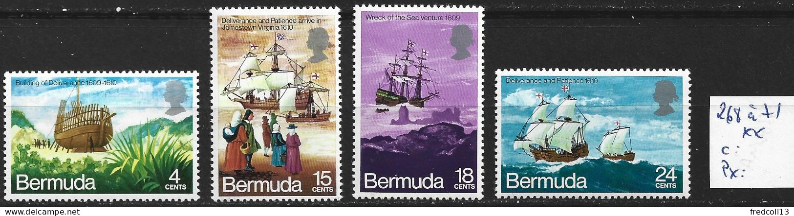 BERMUDES 268 à 71 ** Côte 10 € - Bermudes