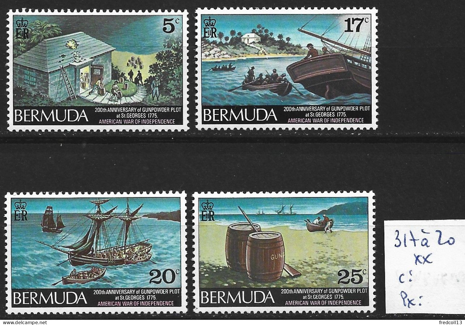 BERMUDES 317 à 20 ** Côte 4.50 € - Bermuda