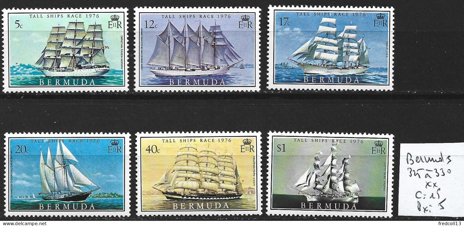 BERMUDES 325 à 30 ** Côte 15 € - Bermuda