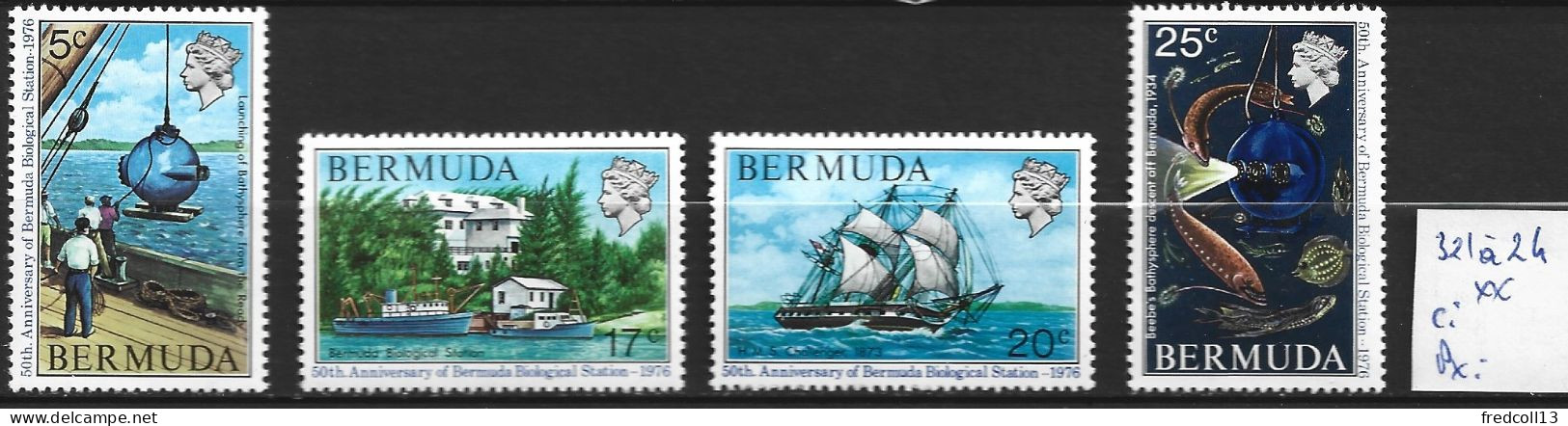 BERMUDES 321 à 24 ** Côte 5.50 € - Bermuda