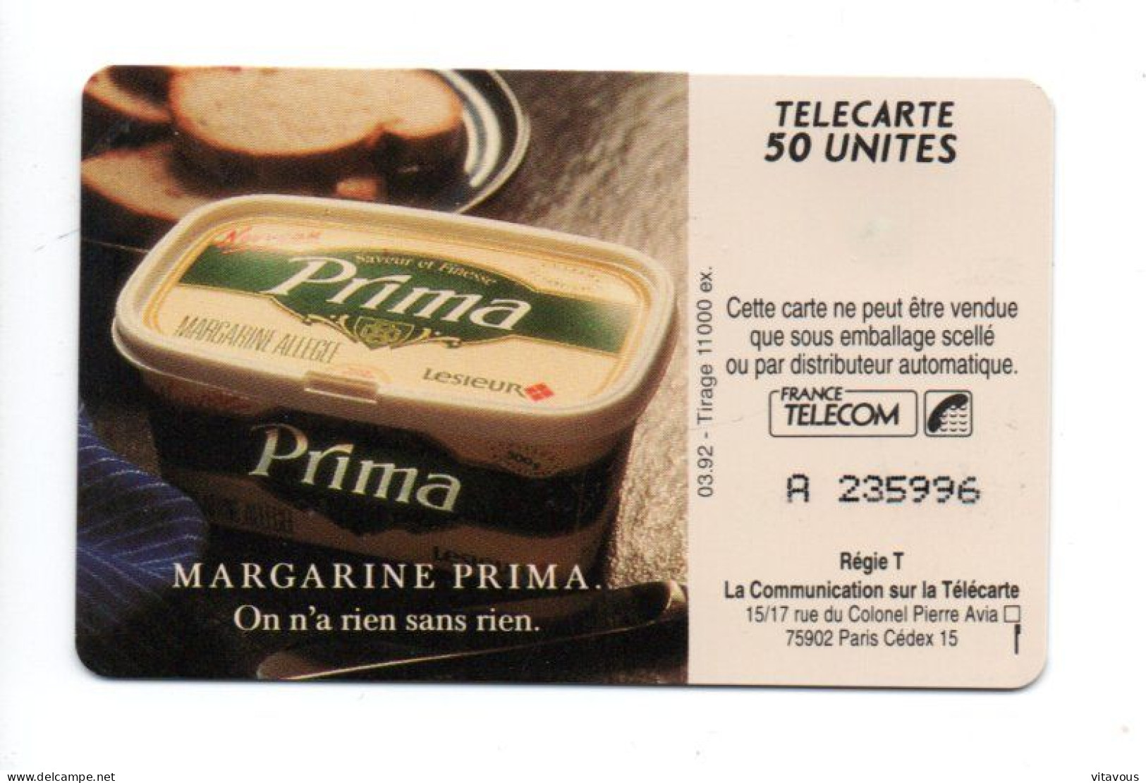 EN 321 Prima - Télécarte FRANCE 50 Unités Phonecard (F 103) - 50 Unità  