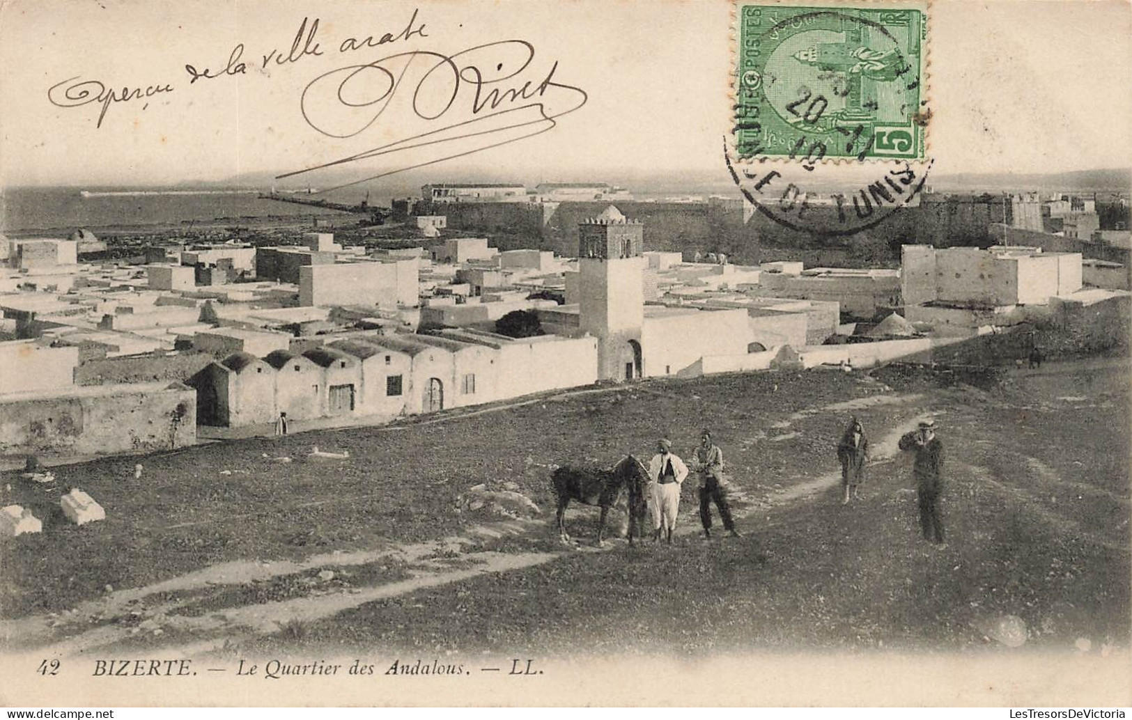 TUNISIE - Bizerte - Le Quartier Des Andalous - LL - Carte Postale Ancienne - Tunesien