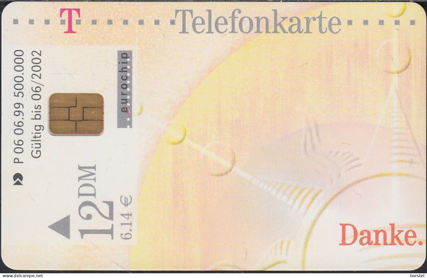 Germany P06/99 Danke - Sonne - DD:5906 Modul 37F - P & PD-Series: Schalterkarten Der Dt. Telekom