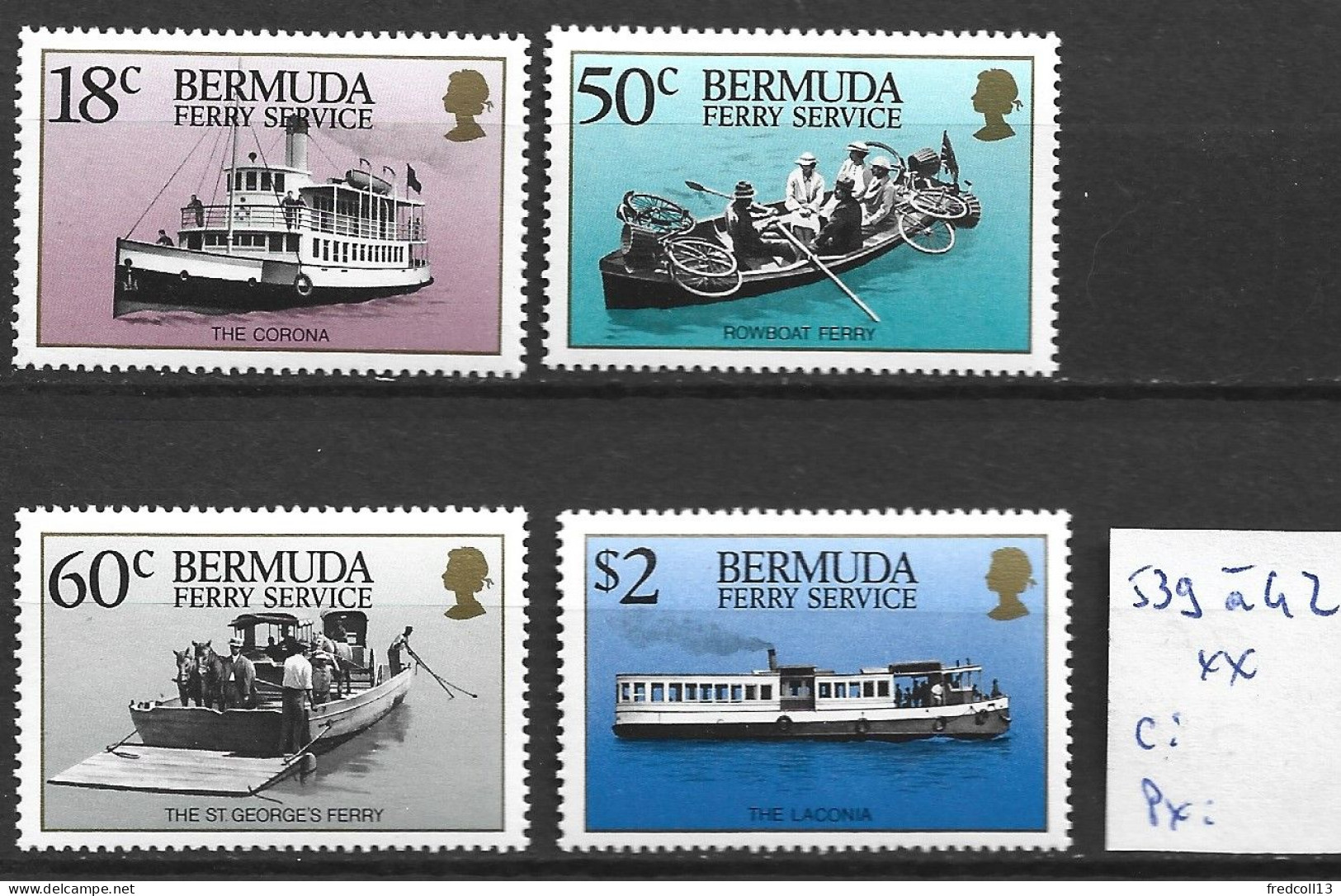 BERMUDES 539 à 42 ** Côte 10 € - Bermuda