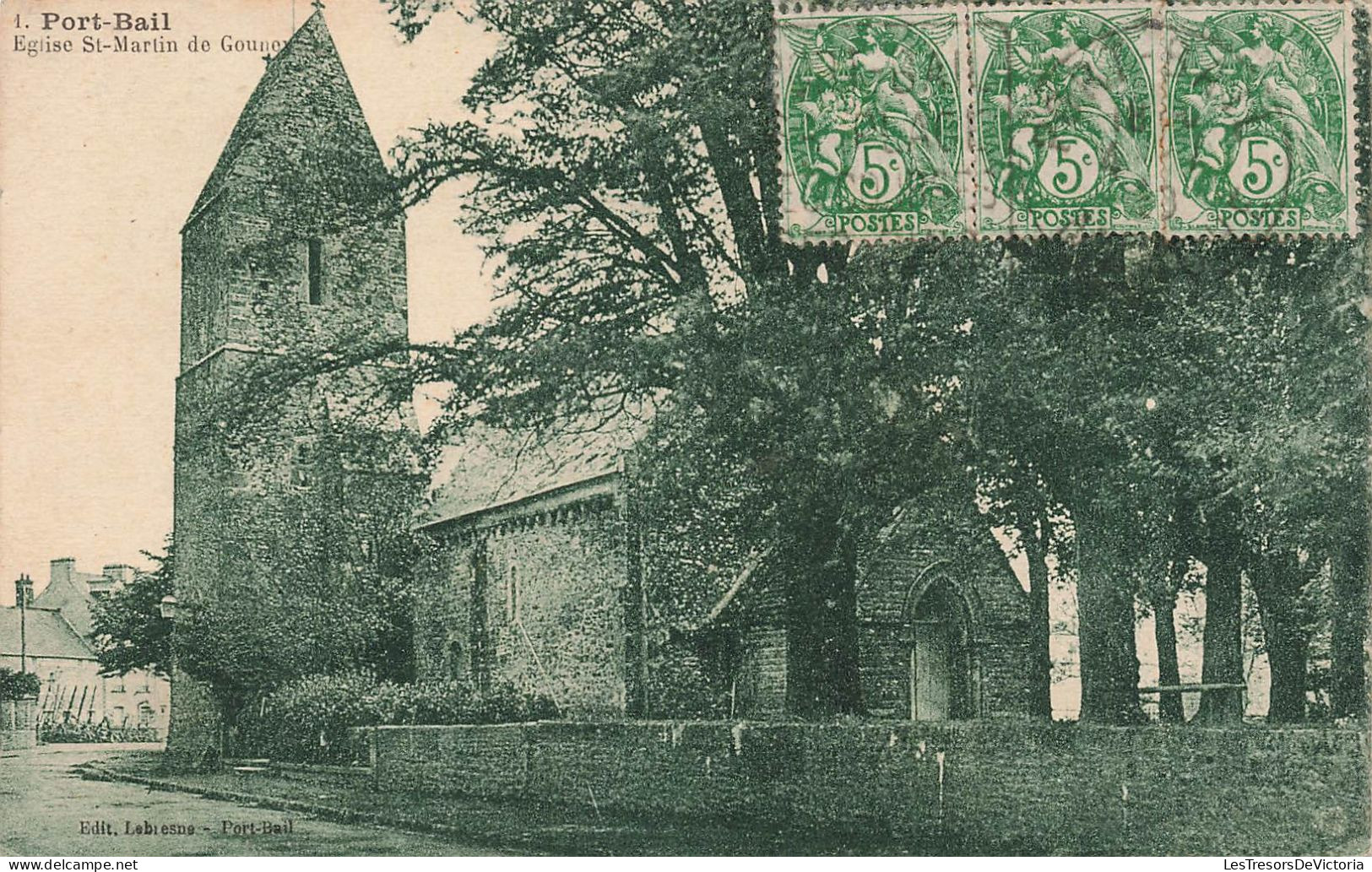 FRANCE - Port Bail - Vue Générale Sur L'église Saint Martin De Gouney - Carte Postale Ancienne - Autres & Non Classés